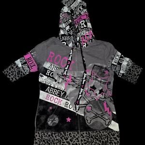☆Abbey Dawn☆ Rock N Roll Hoodie ☆ Avril Lavigne Large
